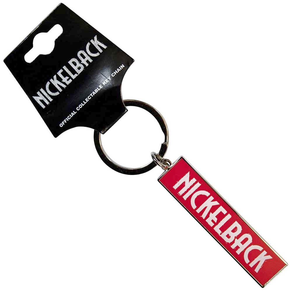 Nickelback - Logo Sleutelhanger - Rood/Wit